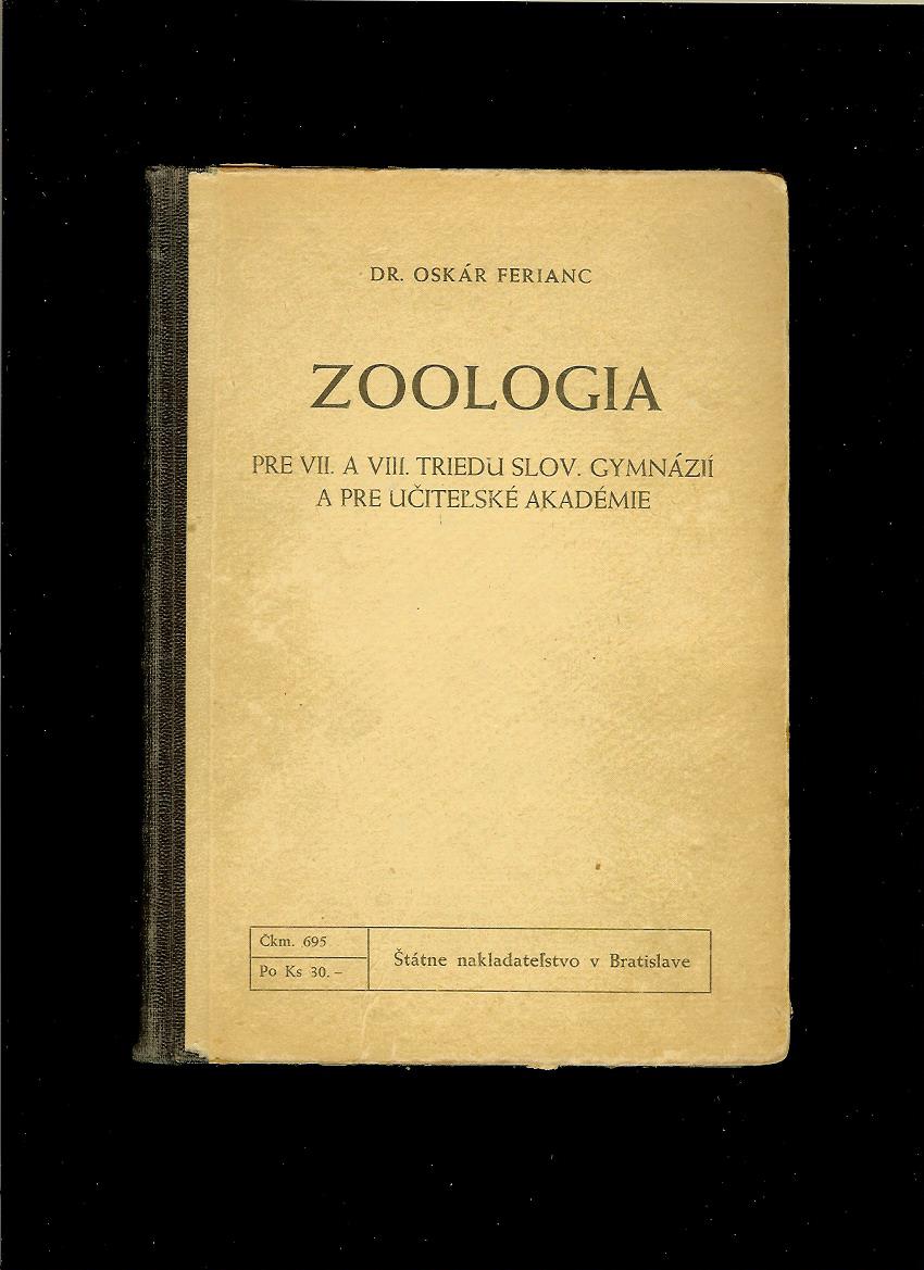 Oskár Ferianc: Zoologia /1941/