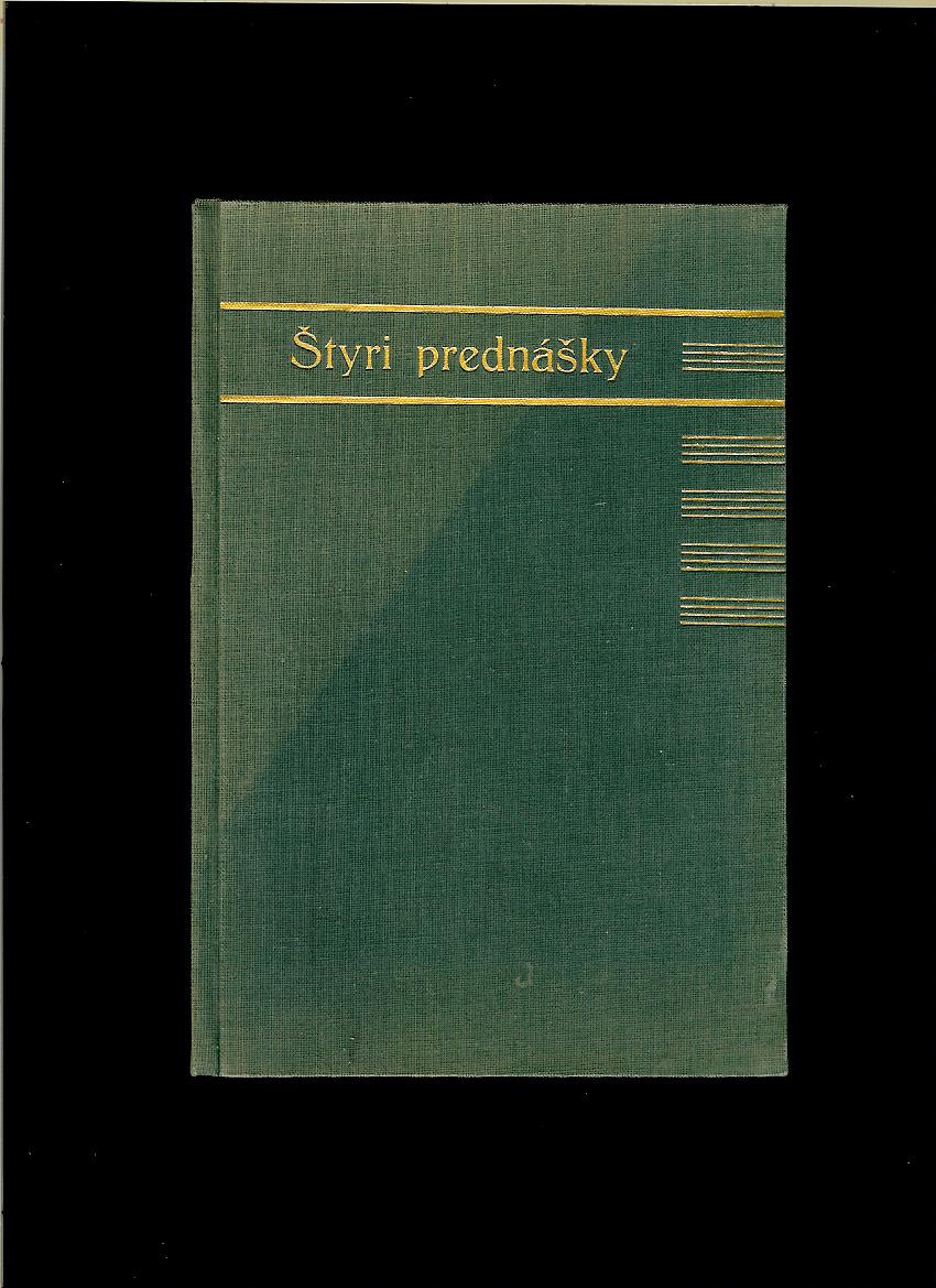 J. Jamnický, J. Beblavý, J. Struhárik, Š. Osuský: Štyri prednášky /1937/
