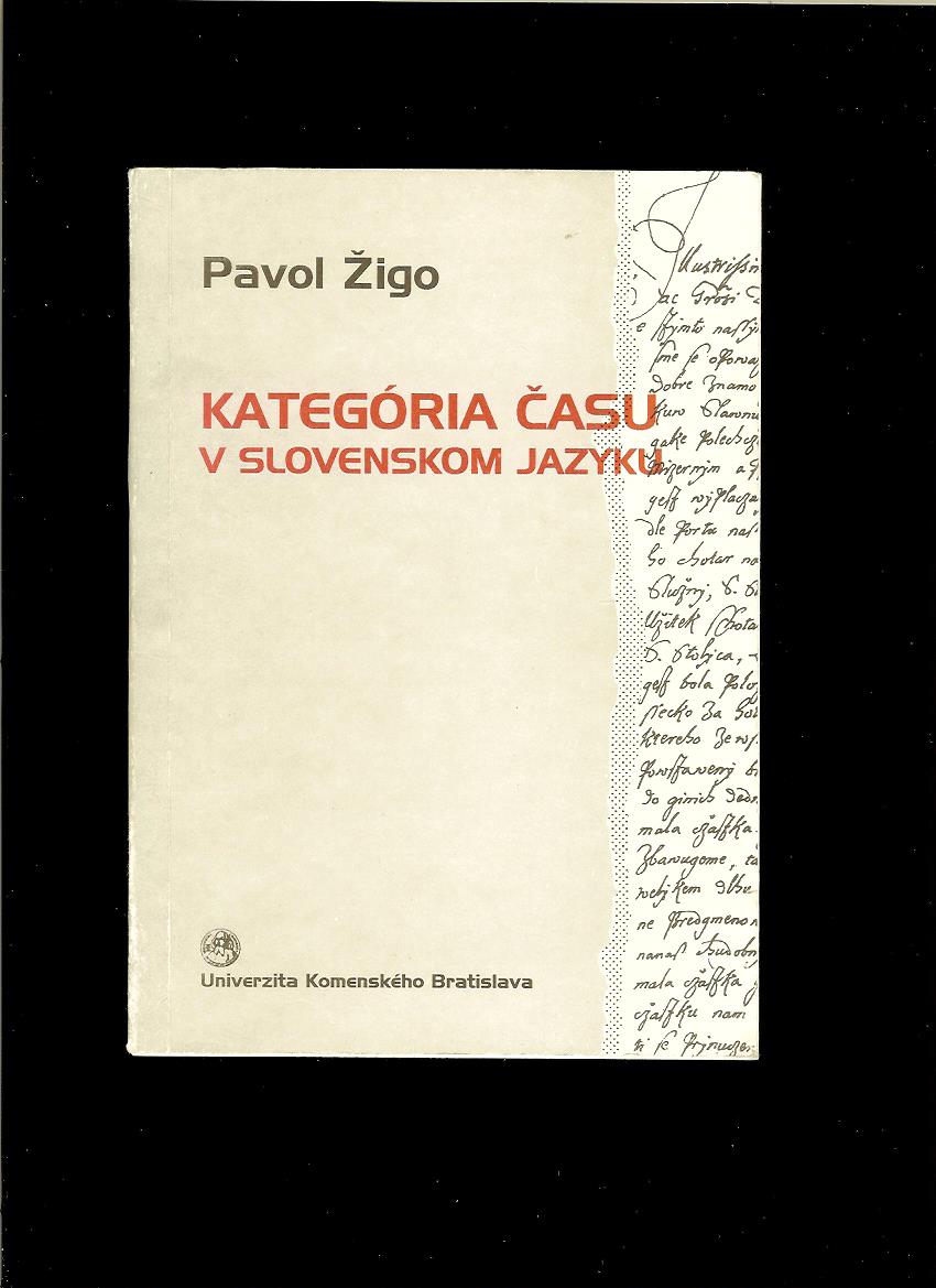 Pavol Žigo: Kategória času v slovenskom jazyku