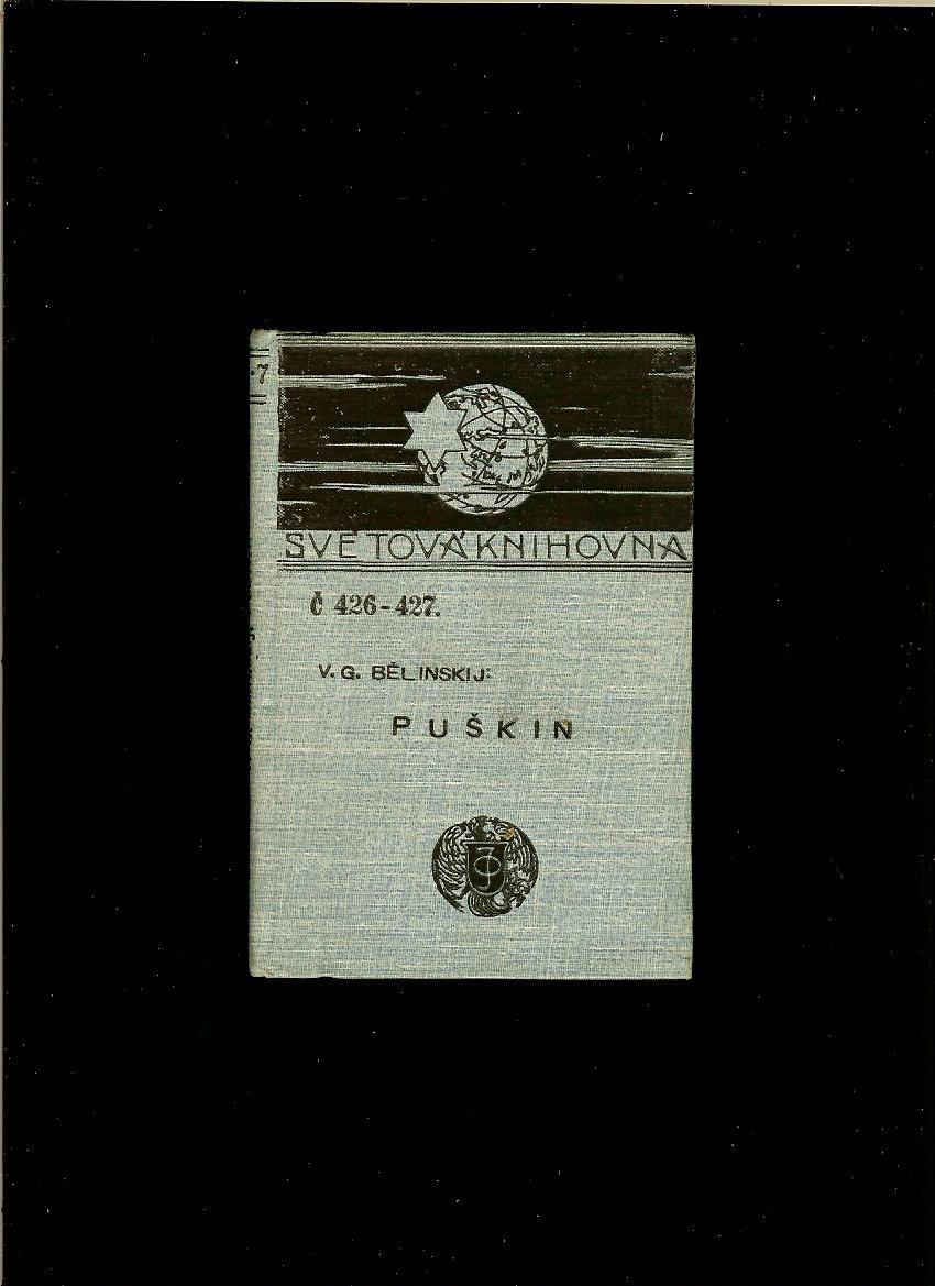 V. G. Bělinskij: Puškin /1904/