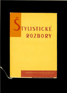 Kol.: Štylistické rozbory umeleckých textov /1964/