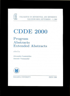 CDDE 2000 Program, abstracts, extended abstracts