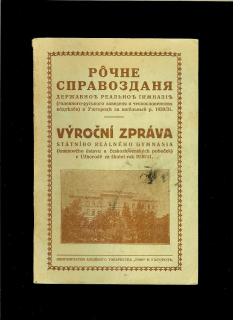 Výroční zpráva státního reálného gymnasia Užhorodě za školní rok 1930/31