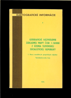 Geografické názvoslovie základnej mapy ČSSR 1:50 000