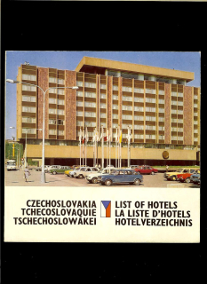 Czechoslovakia - List of Hotels /anglicky, francúzsky, nemecky/