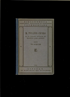 Marcus Tullius Cicero: De finibus bonorum et malorum libri quinque /1915/