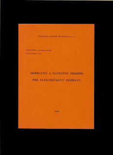 Dopravný a návestný predpis pre električkovú dopravu 1994