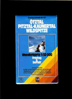 Ötztal - Pitztal - Kaunertal - Wildspitze. Wanderkarte 1 : 50 000