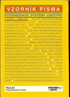 Vzorník písma. Fotosádzacie systémy Linotype, systém 6 séria 300