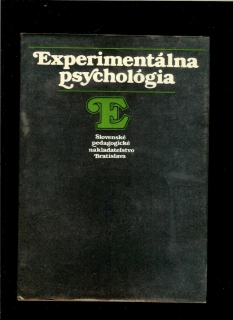 Július Boroš a kol.: Experimentálna psychológia
