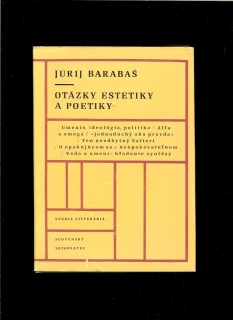 Jurij Barabaš: Otázky estetiky a poetiky