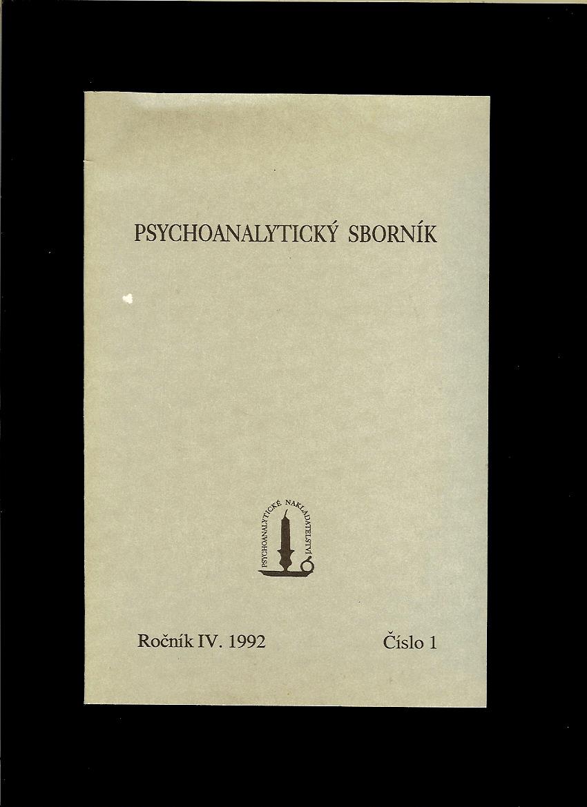 Psychoanalytický sborník. Ročník IV.