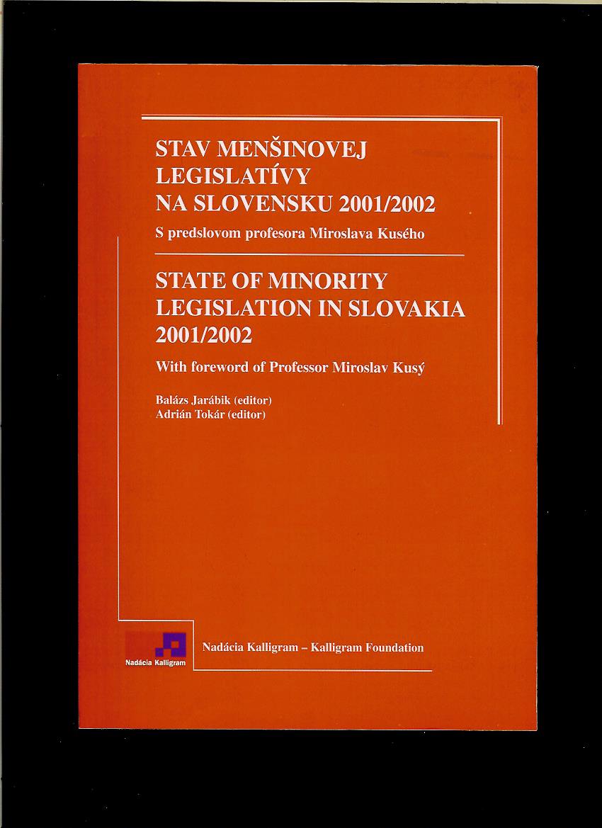 Stav menšinovej legislatívy na Slovensku 2001-2002