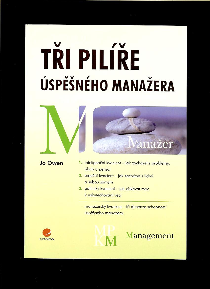 Jo Owen: Tři pilíře úspěšného manažera