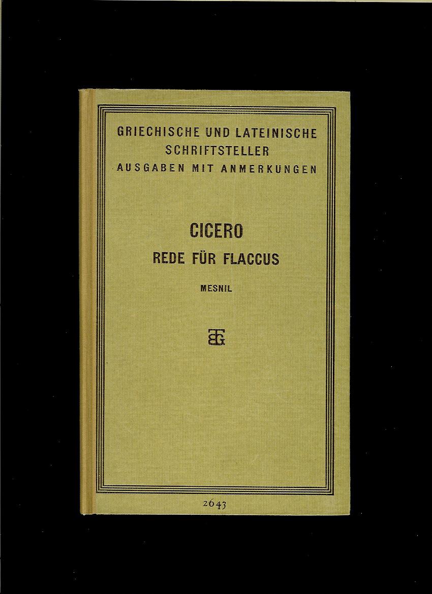 Marcus Tullius Cicero: Rede für L. Flaccus /1883/