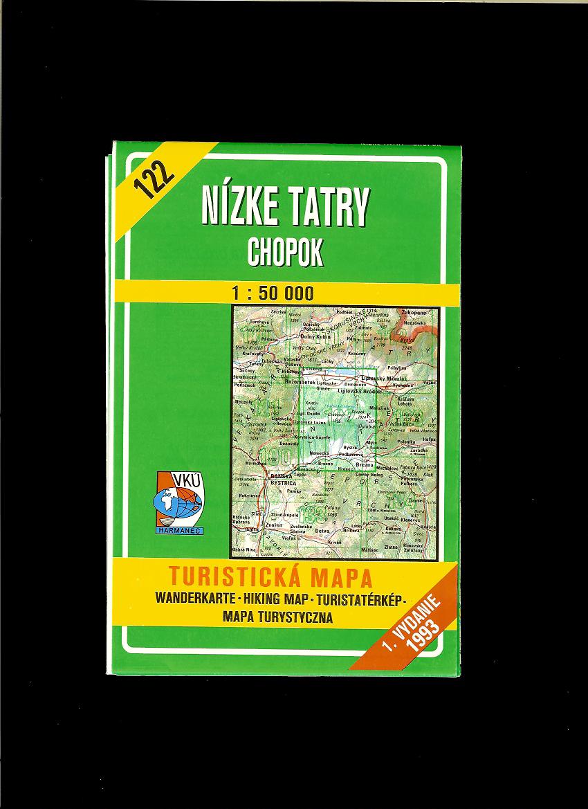 Nízke Tatry - Chopok. Turistická mapa 1 : 50 000