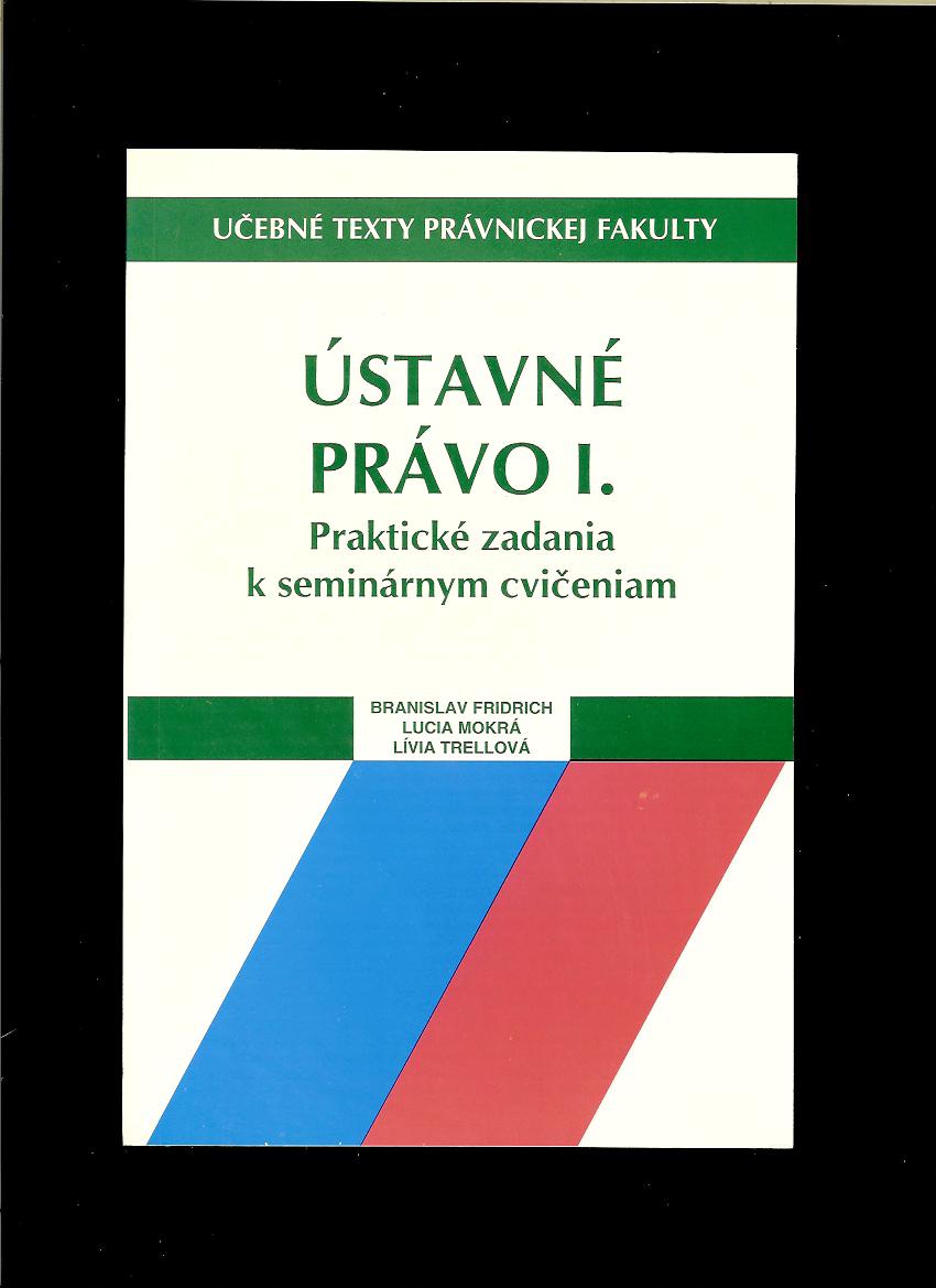 Branislav Fridrich a kol.: Ústavné právo I. Praktické zadania k seminárnym cvičeniam