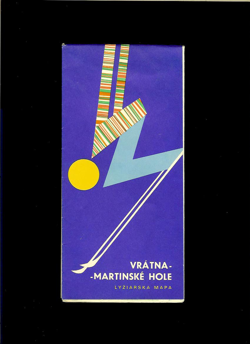 Vrátna - Martinské hole. Lyžiarska mapa