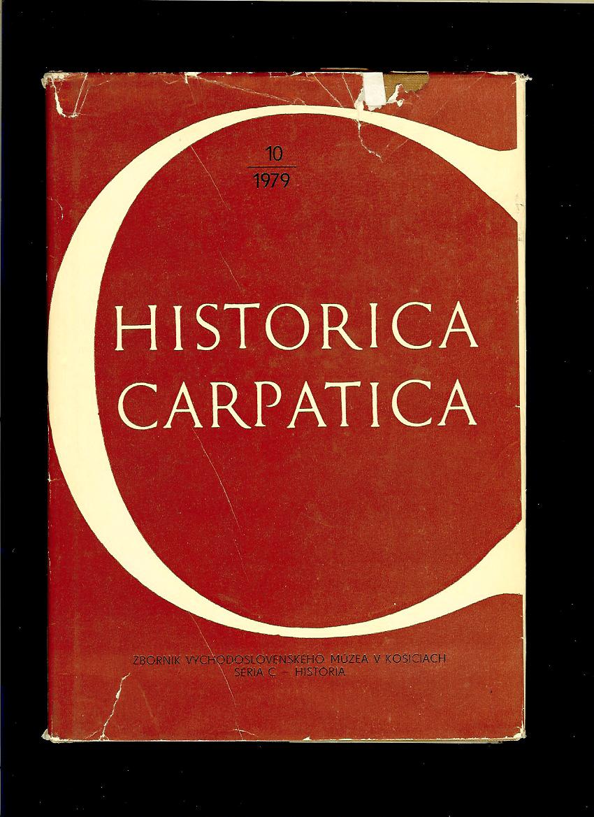 Historica Carpatica 10. Zborník východoslovenského múzea v Košiciach