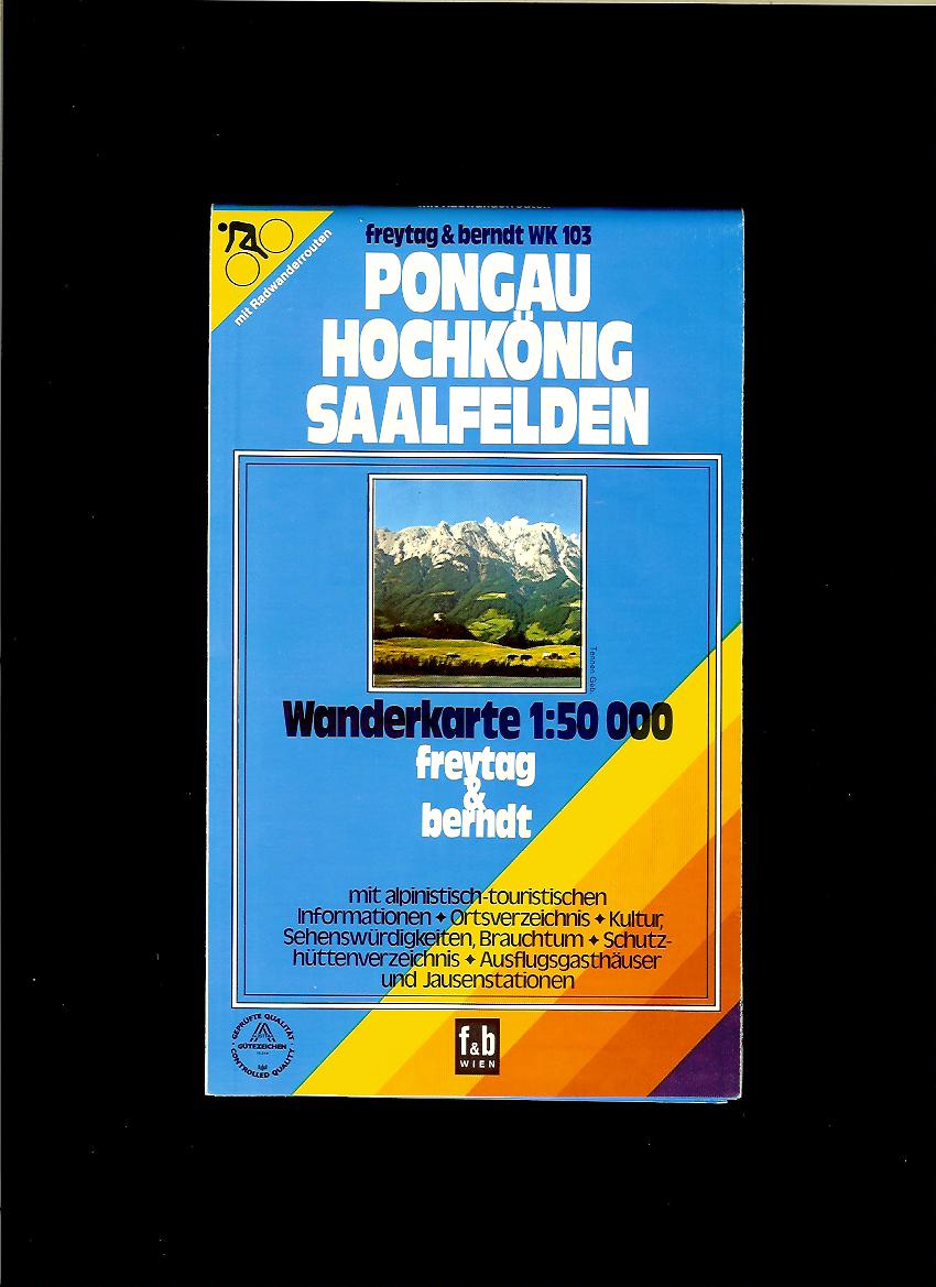 Pongau – Hochkönig – Saalfelden. Wanderkarte 1 : 50 000