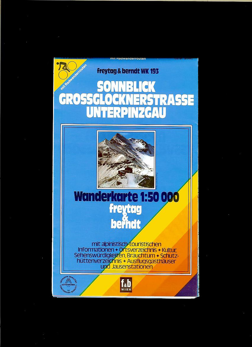 Sonnblick - Grossglocknerstrasse - Unterpinzgau. Wanderkarte 1 : 50 000
