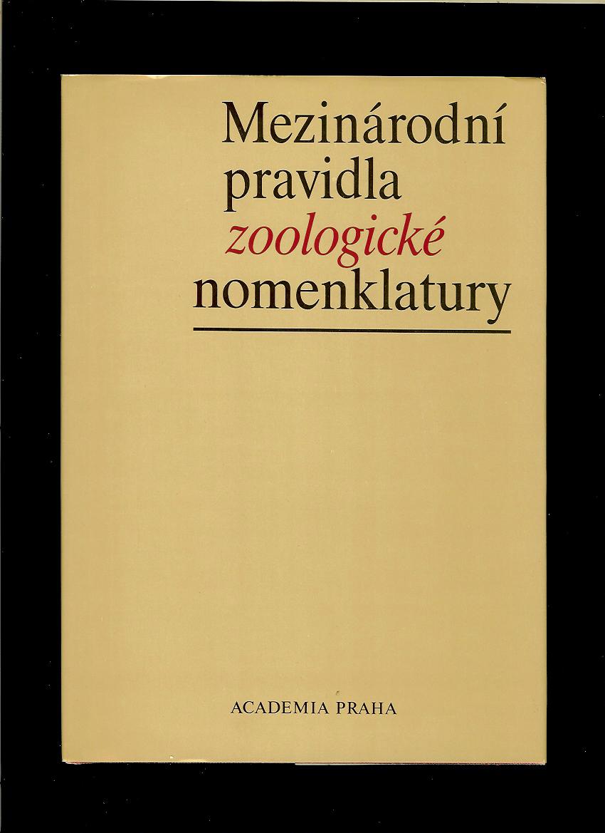 Mezinárodní pravidla zoologické nomenklatury