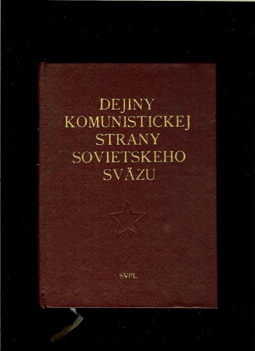 Dejiny komunistickej strany sovietskeho sväzu /1959/