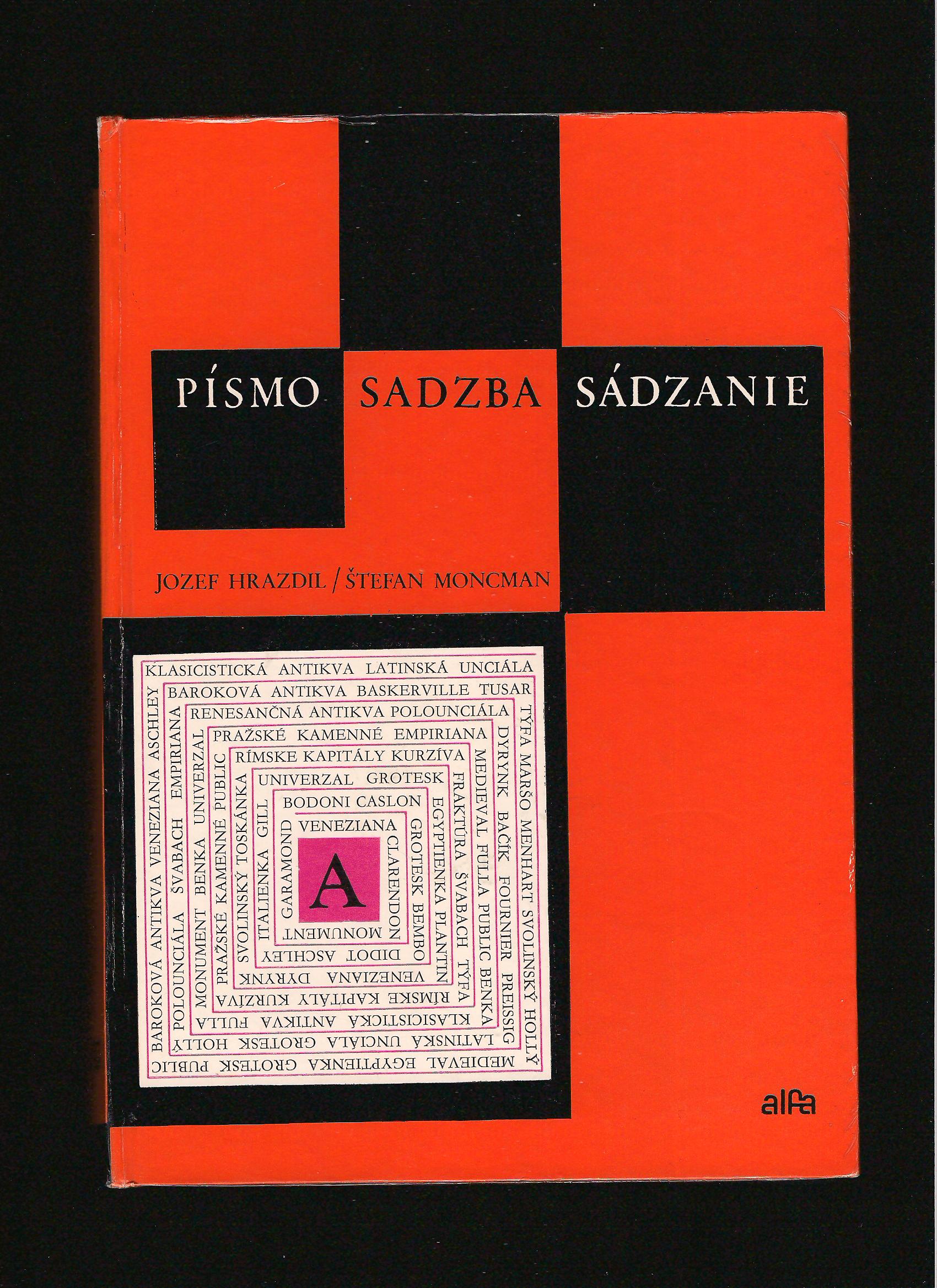 Jozef Hrazdil, Štefan Moncman: Písmo, sadzba, sádzanie