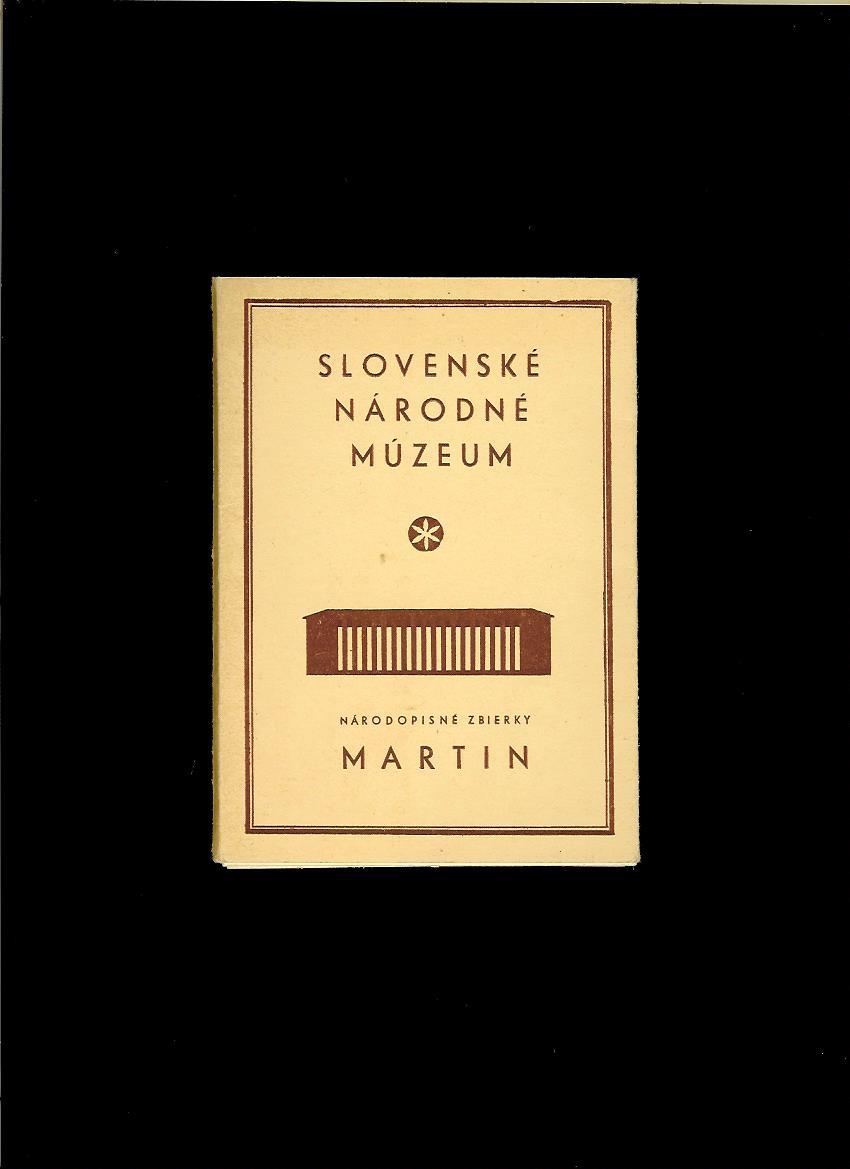 Zo sbierok Slovenského národného múzea v Turčianskom Sv. Martine /12 pohľadníc/