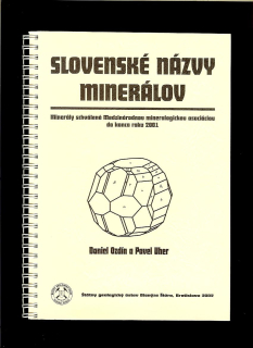 Daniel Ozdín, Pavel Uher: Slovenské názvy minerálov