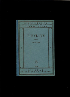 Tibullus: Albii Tibulli aliorumque carminum libri tres /1937/