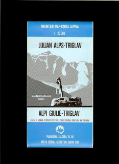 Julian Alps / Julijske Alpe - Triglav. Mountain map 1 : 20 000