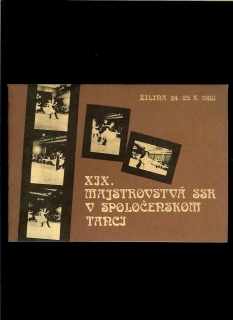 XIX. majstrovstvá SSR v spoločenskom tanci, Žilina 24.-25.X. 1980